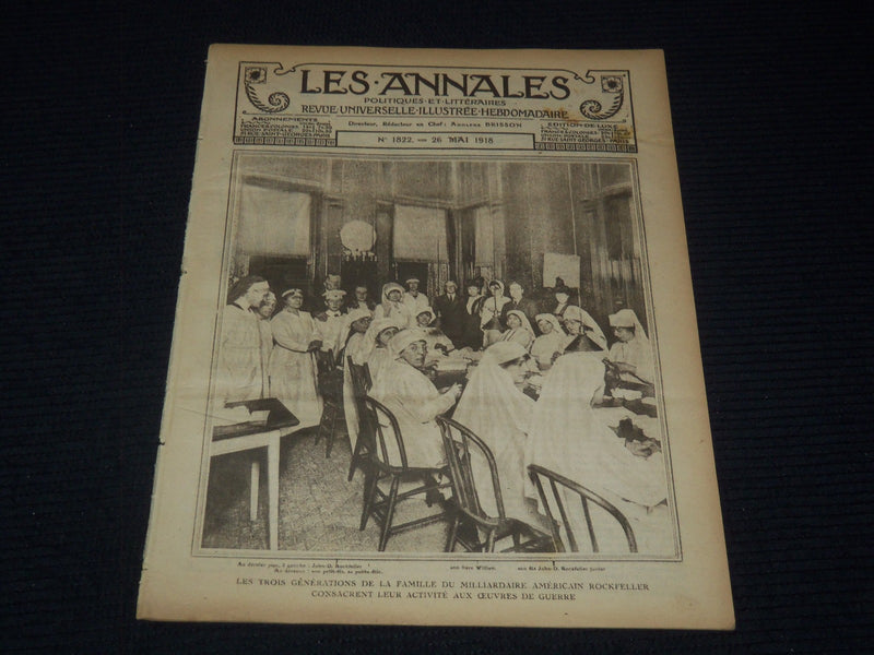 1918 LES ANNALES WWI FRENCH MAGAZINE LOT OF 7 ISSUES - WORLD WAR I - O 3785