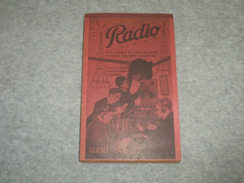1940'S RADIO GIANT WRITING TABLET - UNUSED - J 6336