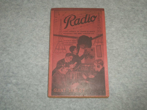 1940'S RADIO GIANT WRITING TABLET - UNUSED - J 6336