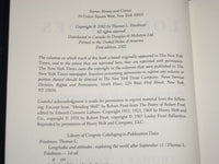 2002 LONGITUDES AND ATTITUDES BOOK BY THOMAS L. FRIEDMAN INSCRIBED- KD 2588