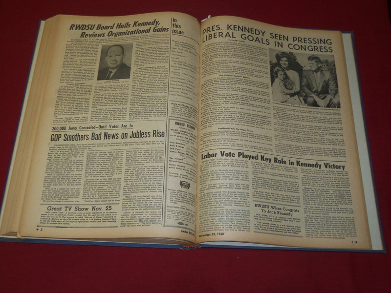 1960 RWDSU RECORD NEWSPAPER BOUND VOLUME NO. 7 - RETAIL - WHOLESALE - R 15K