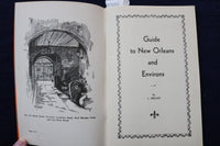 1941 NEW ORLEANS GUIDE BOOK - MAP - SOFTCOVER BOOK - K 1316