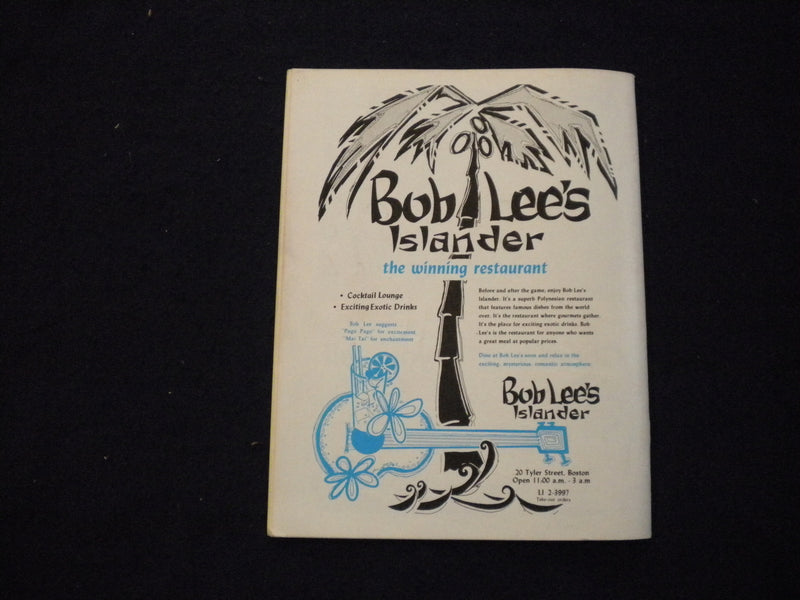 1971 OCTOBER 8 BOSTON BRAVES VS. CLEVELAND BARONS AHL HOCKEY PROGRAM - SP 3624G