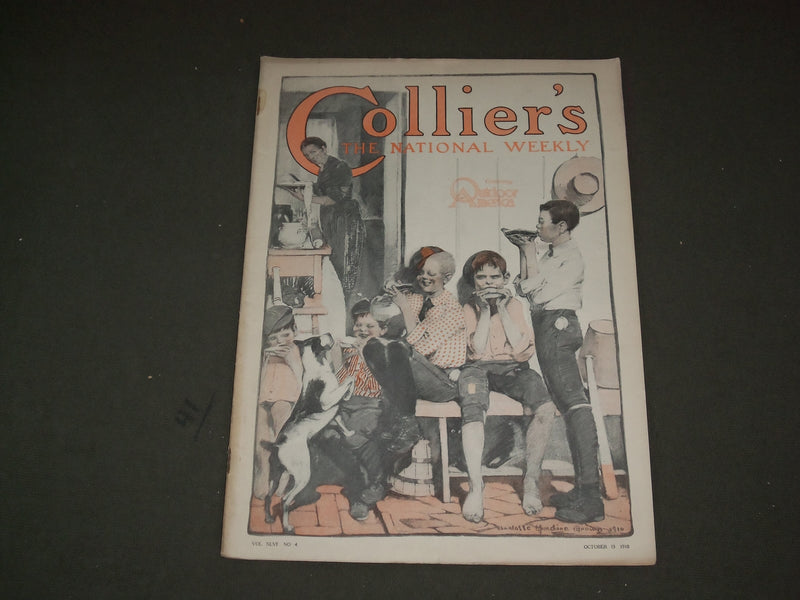 1910 OCTOBER 15 COLLIER'S MAGAZINE - GREAT ILLUSTRATIONS, ARTICLES & ADS - F 615