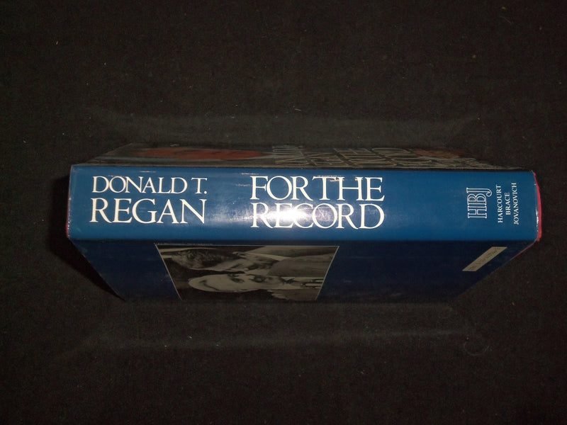 1988 FOR THE RECORD HARDCOVER BOOK BY DONALD T. REGAN - KD 9289