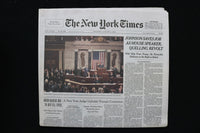 2025 JAN 4 NEW YORK TIMES - JOHNSON SAVES JOB AS HOUSE SPEAKER, QUELLING REVOLT