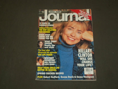 1993 APRIL LADIES' HOME JOURNAL MAGAZINE - HILLARY CLINTON - B 2265
