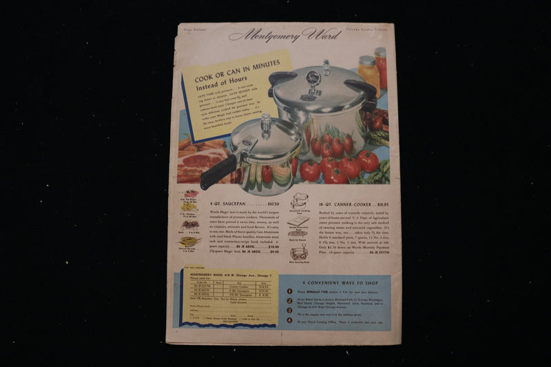 1947 JULY 13 CHICAGO SUNDAY TRIBUNE MAGAZINE - LINDA DARNELL COVER - E 25512