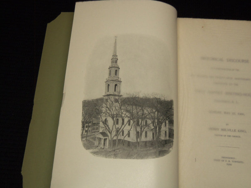 1900 FIRST BAPTIST MEETING HOUSE DISCOURSE - HENRY KING - PROVIDENCE - J 7526