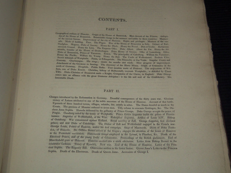 1816 HISTORY OF THE KINGDOM OF HANOVER VOLUME BY WILLIAM REID - Z 243