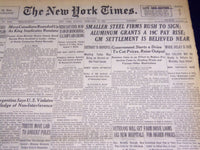 1946 FEBRUARY 17 NEW YORK TIMES - SMALLER STEEL FIRMS RUSH TO SIGN - NT 2629