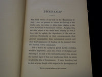 1900 RENAISSANCE IN ITALY BOOK BY JOHN ADDINGTON SYMONDS - KD 7660