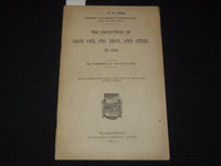 1911 IRON ORE PIG IRON AND STEEL PRODUCTION IN 1910 - ERNEST F. BURCHARD- K 2639