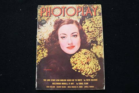 1937 OCTOBER PHOTOPLAY MAGAZINE - JOAN CRAWFORD COVER - E 25398