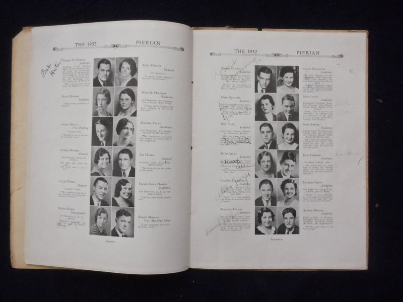 1932 PIERIAN MORTON HIGH SCHOOL YEARBOOK - RICHMOND, INDIANA - YB 1926F