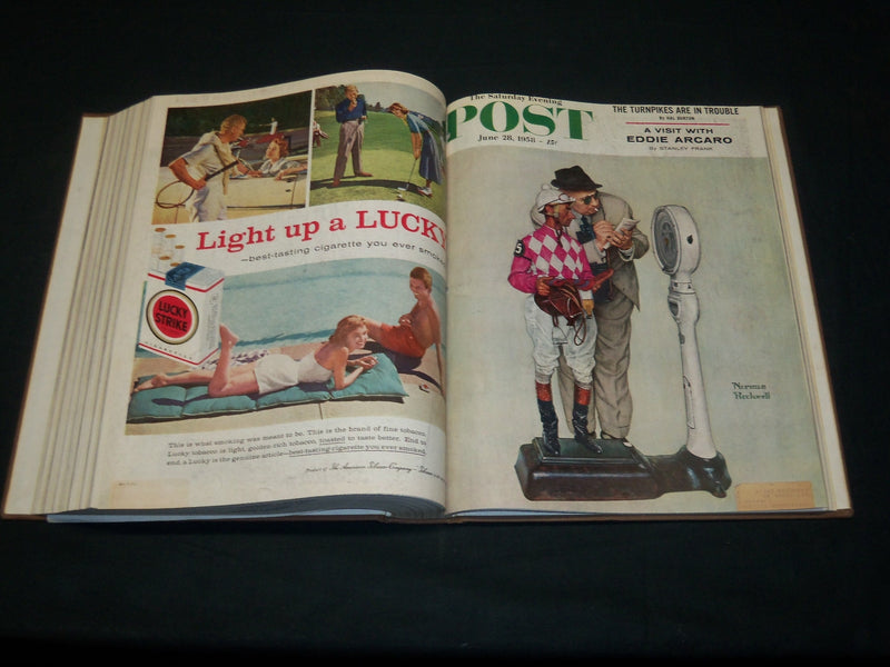 1958 MAY-JUNE SATURDAY EVENING POST MAGAZINE VOLUME - NORMAN ROCKWELL - KD 5956