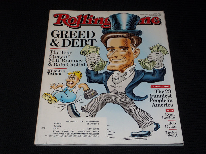2012 SEPTEMBER 13 ROLLING STONE MAGAZINE - MITT ROMNEY FRONT COVER - E 1726