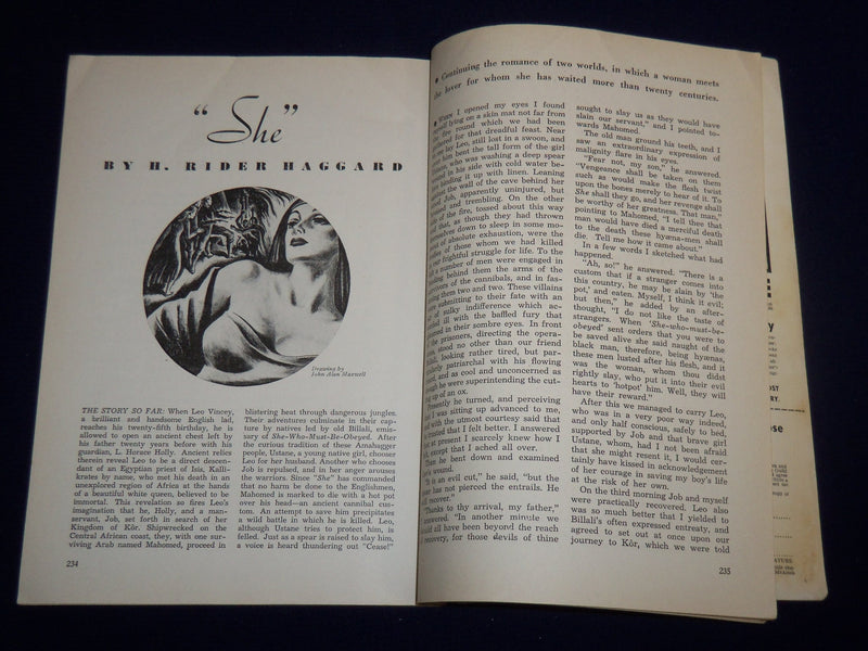 1935 AUGUST GOLDEN BOOK MAGAZINE - FALSE BROTHER BY M. HEWLETT - ST 3367C