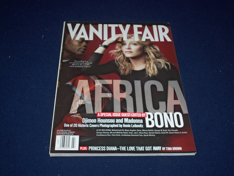 2007 JULY VANITY FAIR MAGAZINE - DJIMON JOUNSOU AND MADONNA - SP 4497