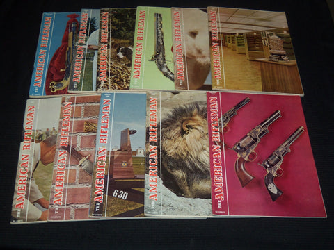 1966 THE AMERICAN RIFLEMAN MAGAZINES LOT OF 11 ISSUES - NICE ADS - WR 104K