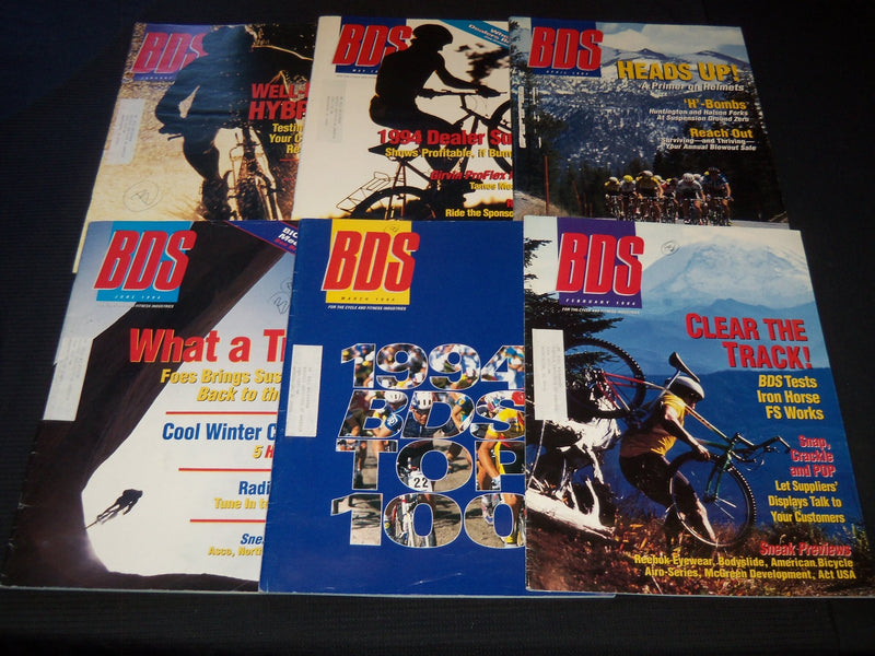 1994 BDS CYCLE MAGAZINE LOT OF 11 ISSUES - NICE COVERS & PHOTOS - O 317B