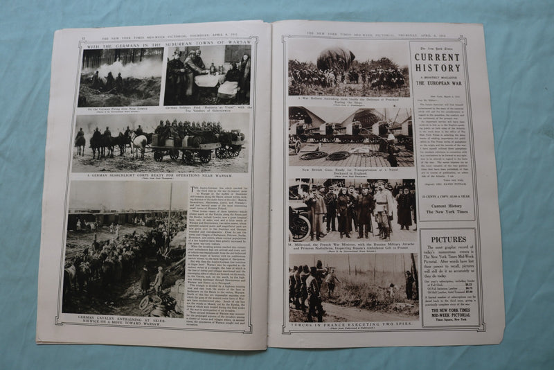 1915 APRIL 8 NEW YORK TIMES MID-WEEK PICTORIAL - WE MUST HAVE MORE MEN - NP 9134