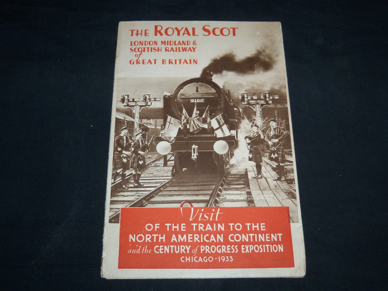 1933 THE ROYAL SCOT CENTURY OF PROGRESS FOLD-OUT - GREAT BRITAIN - J 8749