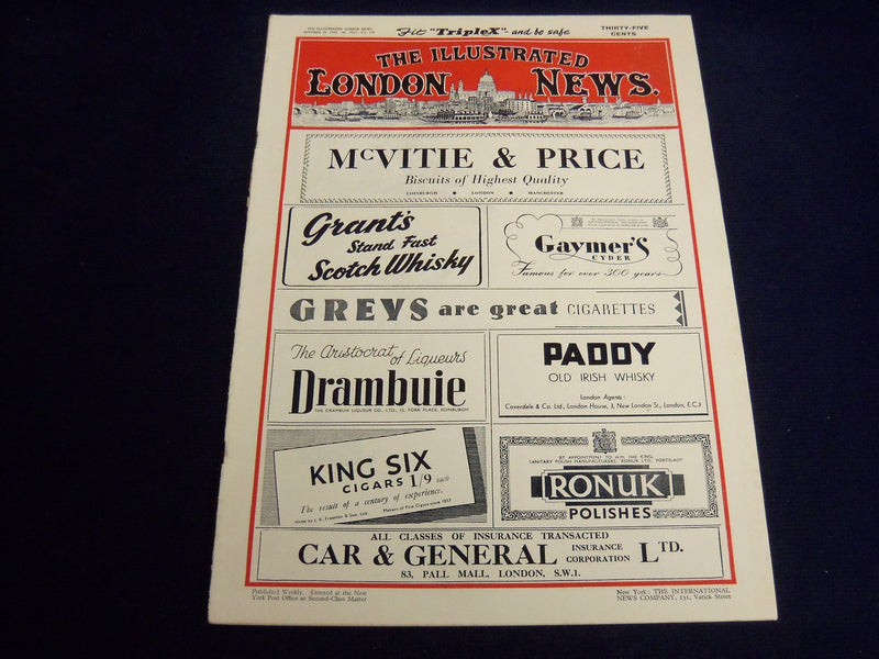 1950 OCTOBER 21 ILLUSTRATED LONDON NEWS MAGAZINE - TOWN HALL SQUARE - E 8153