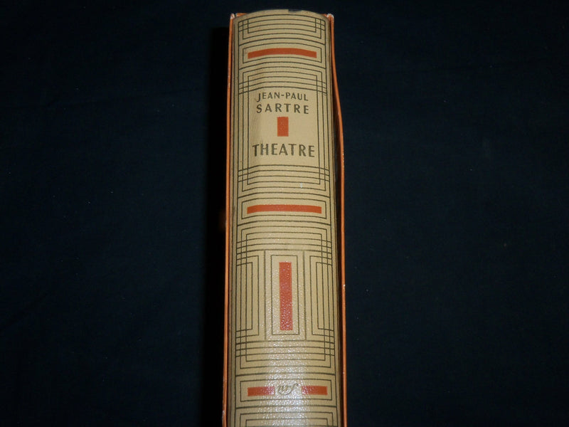 1962 THEATRE HARDCOVER BOOK BY JEAN-PAUL SARTRE W/ SLIPCASE - FRENCH - KD 6741