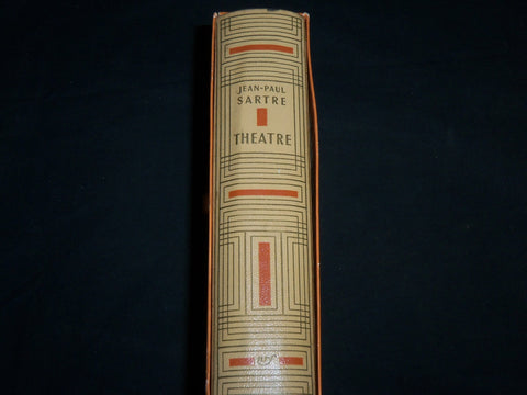 1962 THEATRE HARDCOVER BOOK BY JEAN-PAUL SARTRE W/ SLIPCASE - FRENCH - KD 6741