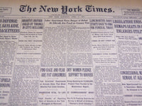 1931 APRIL 11 NEW YORK TIMES - DRY WOMEN PLEDGE SUPPORT TO HOOVER - NT 2222