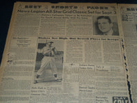 1941 JULY 4 CLEVELAND NEWS NEWSPAPER - DEFENSE JOBS POUR A BILLION CITY- NT 7455