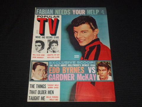 1960 JANUARY POPULAR TV MAGAZINE - FRANKIE AVALON COVER - E 16235