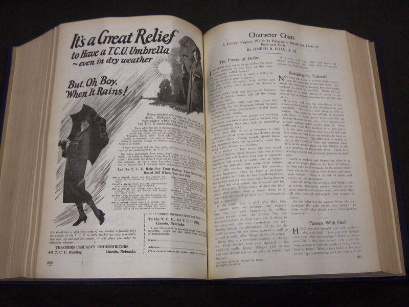 1926 JANUARY-DECEMBER JOURNAL OF EDUCATION BOUND VOLUME - COMPLETE YEAR - R 894