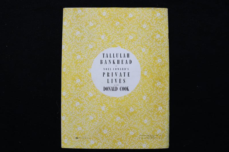 1940'S PRIVATE LIVES PROGRAM - TALLULAH BANKHEAD - DONALD COOK - K 2291