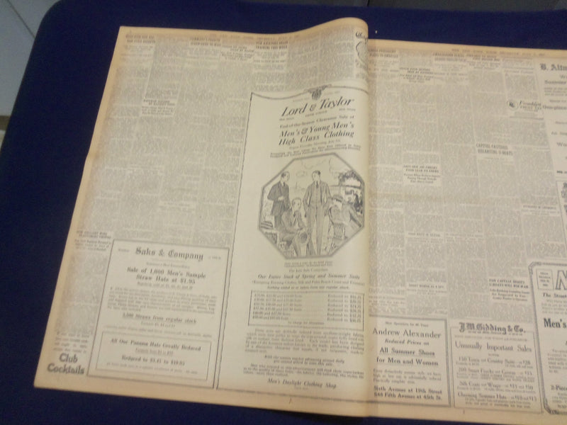 1917 JULY 5 NEW YORK TIMES - BAKER SEIZES NEWS DISPATCHES - NT 9295