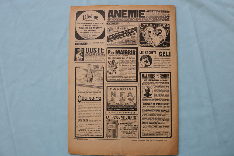 1921 LA FEMME CHEZ ELLE MAGAZINE - FRENCH FASHION - LOT OF 2 - K 2530