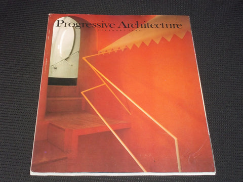 1987 FEBRUARY PROGRESSIVE ARCHITECTURE MAGAZINE - LAPENA TORRES COVER - E 4101