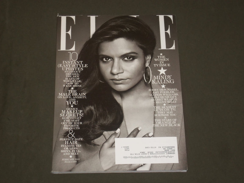 2014 FEBRUARY ELLE MAGAZINE - MINDY KALING COVER - B 1786