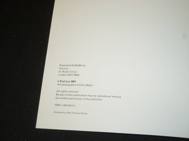 2001 STOPMOTION THE DANCE PHOTOGRAPHY OF CHRIS NASH PROGRAM - SIGNED - J 5398