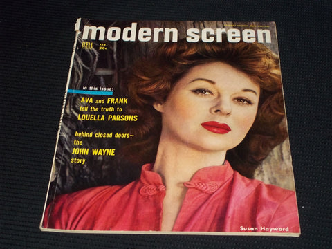 1954 FEBRUARY MODERN SCREEN MAGAZINE - SUSAN HAYWARD COVER - E 16829