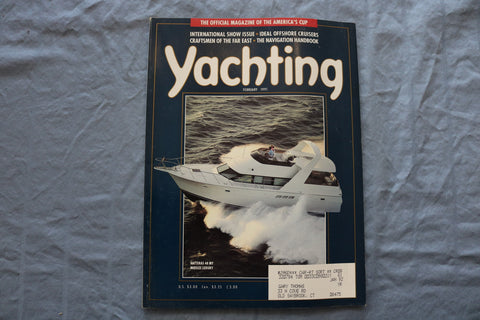 1991 FEBRUARY YACHTING MAGAZINE - INTERNATIONAL SHOW ISSUE COVER - E 9526