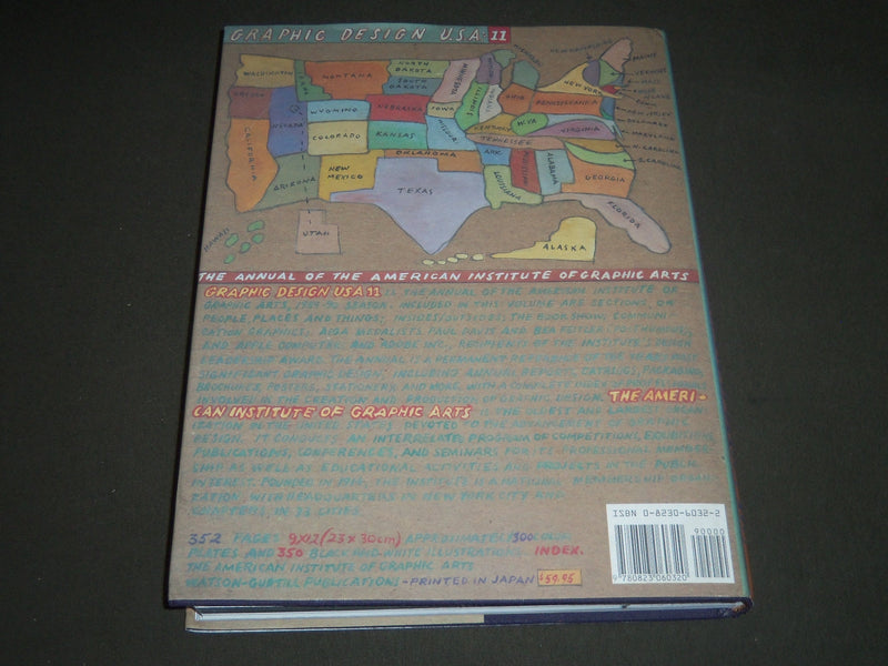 1990 GRAPHIC DESIGN USA NO. 11 HARDCOVER BOOK - GREAT PRINTS - I 587