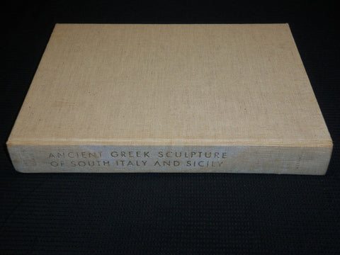 1965 ANCIENT GREEK SCULPTURE OF SOUTH ITALY AND SICILY HARDCOVER BOOK - R 714B