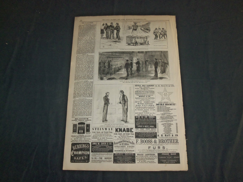 1873 DECEMBER 30 THE DAILY GRAPHIC NEWSPAPER - SURRENDER OF 