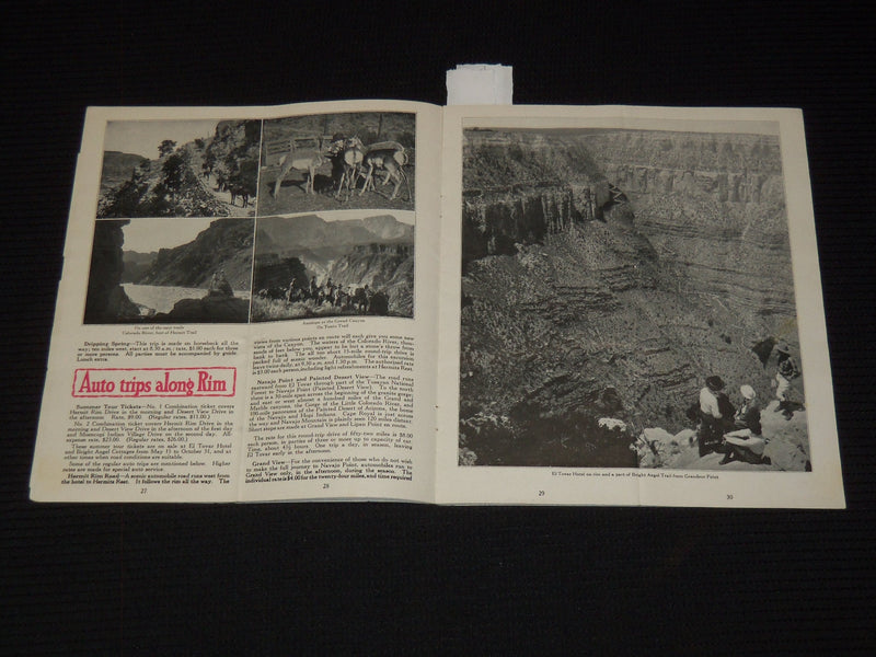 1931 GRAND CANYON OUTINGS BOOK - SANTA FE - J 9591