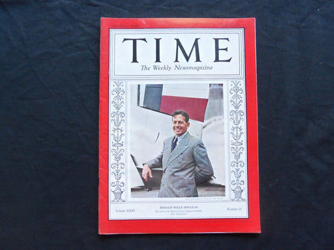 1938 MAY 23 TIME MAGAZINE - DONALD WILLS DOUGLAS - T 612