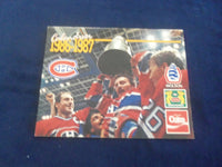 1986-1987 MONTREAL CANADIANS HOCKEY CALENDAR - F 254W