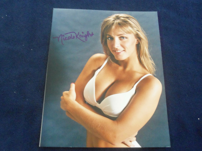 NICOLE KNIGHT 8x10 AUTOGRAPHED PHOTOGRAPH