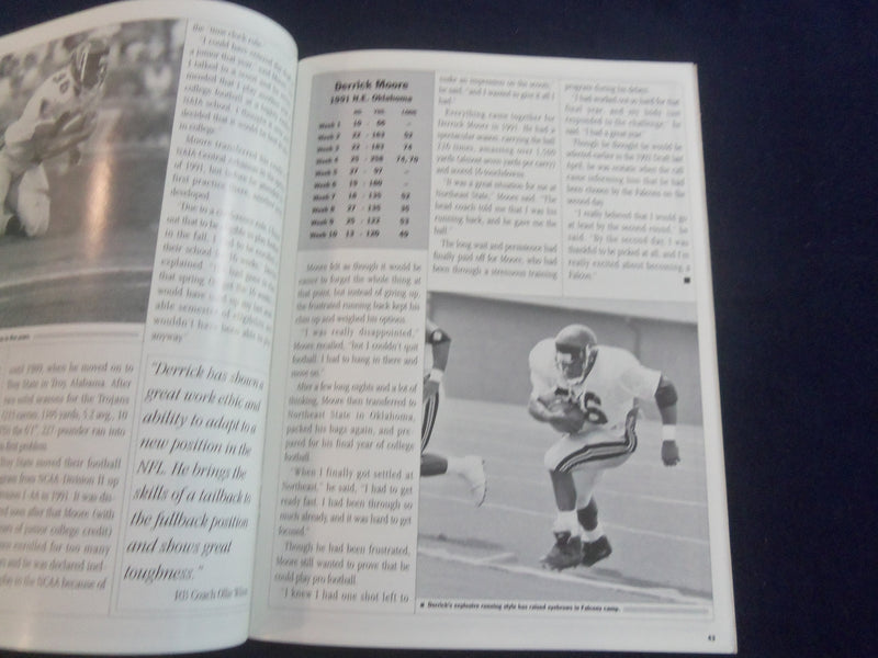 1992 AUGUST 28 NFL GAMEDAY MAGAZINE- ATLANTA FALCONS VS. BUFFALO BILLS- SP 4834B